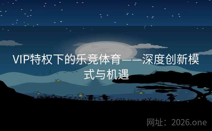 VIP特权下的乐竞体育——深度创新模式与机遇  第2张