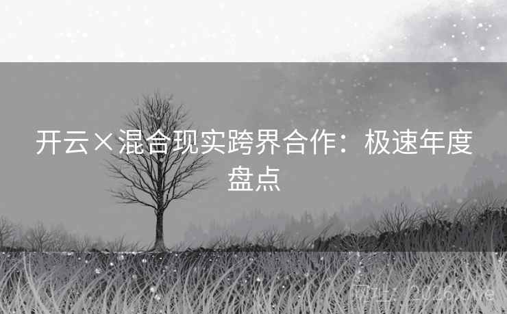 开云×混合现实跨界合作：极速年度盘点  第2张
