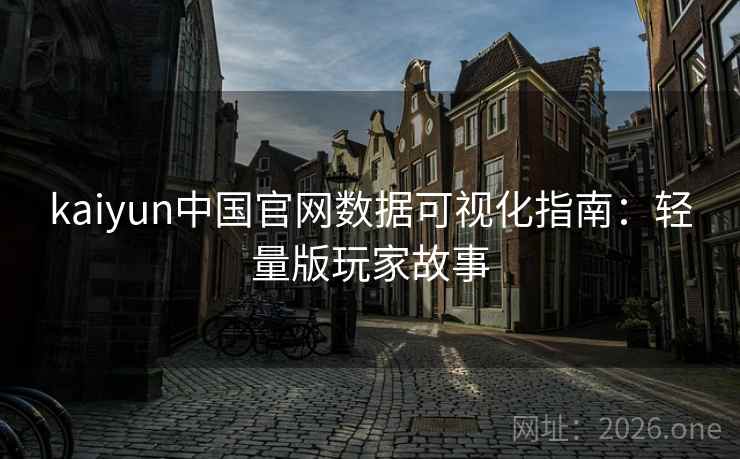 kaiyun中国官网数据可视化指南：轻量版玩家故事
